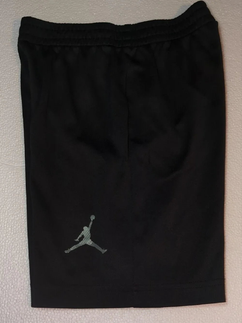 Kid's Jordan Black Athletic Shorts with Grey Jumpman 6-7 Yrs Old